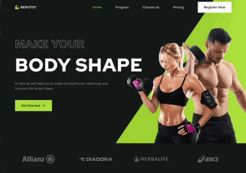 Gym website project thumbnail